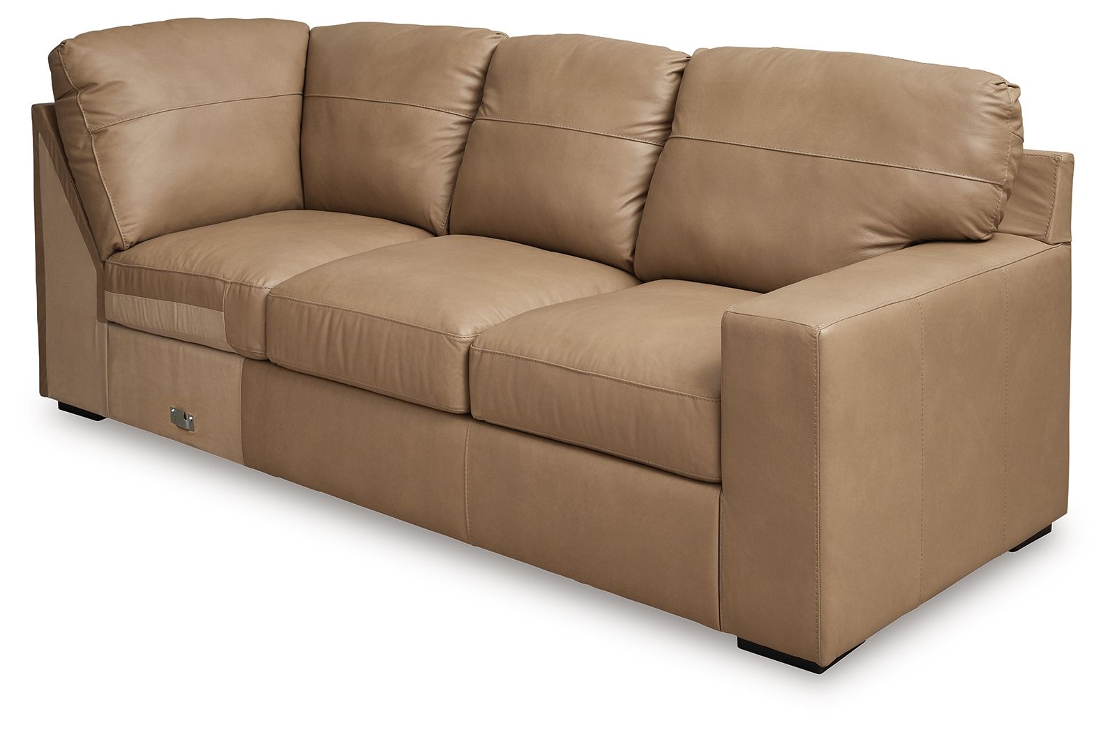 Bandon - 4-Piece Sectional With Laf Loveseat - Leather Match - Toffee - Image 2