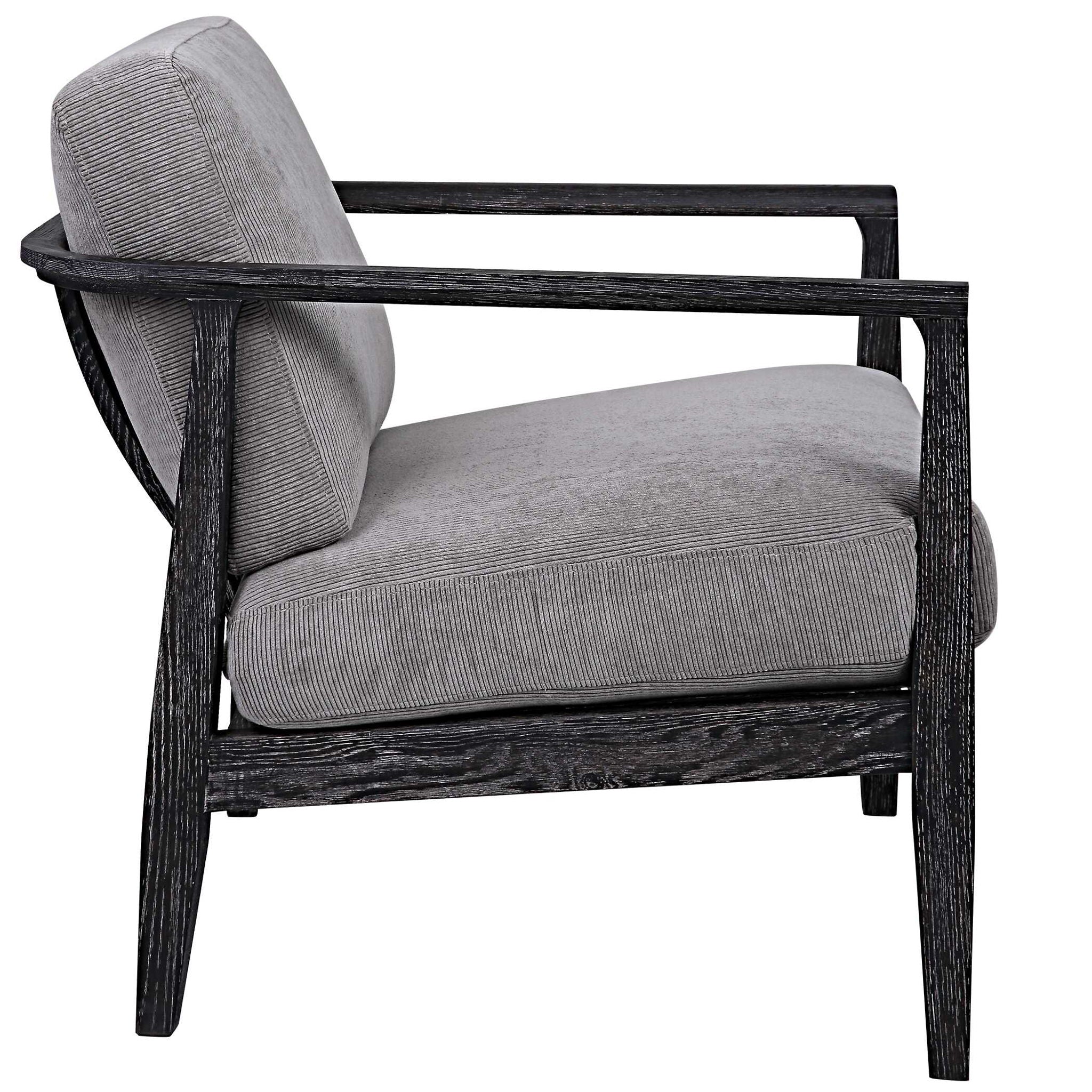 Brunei - Modern Accent Chair - Gray - Image 3