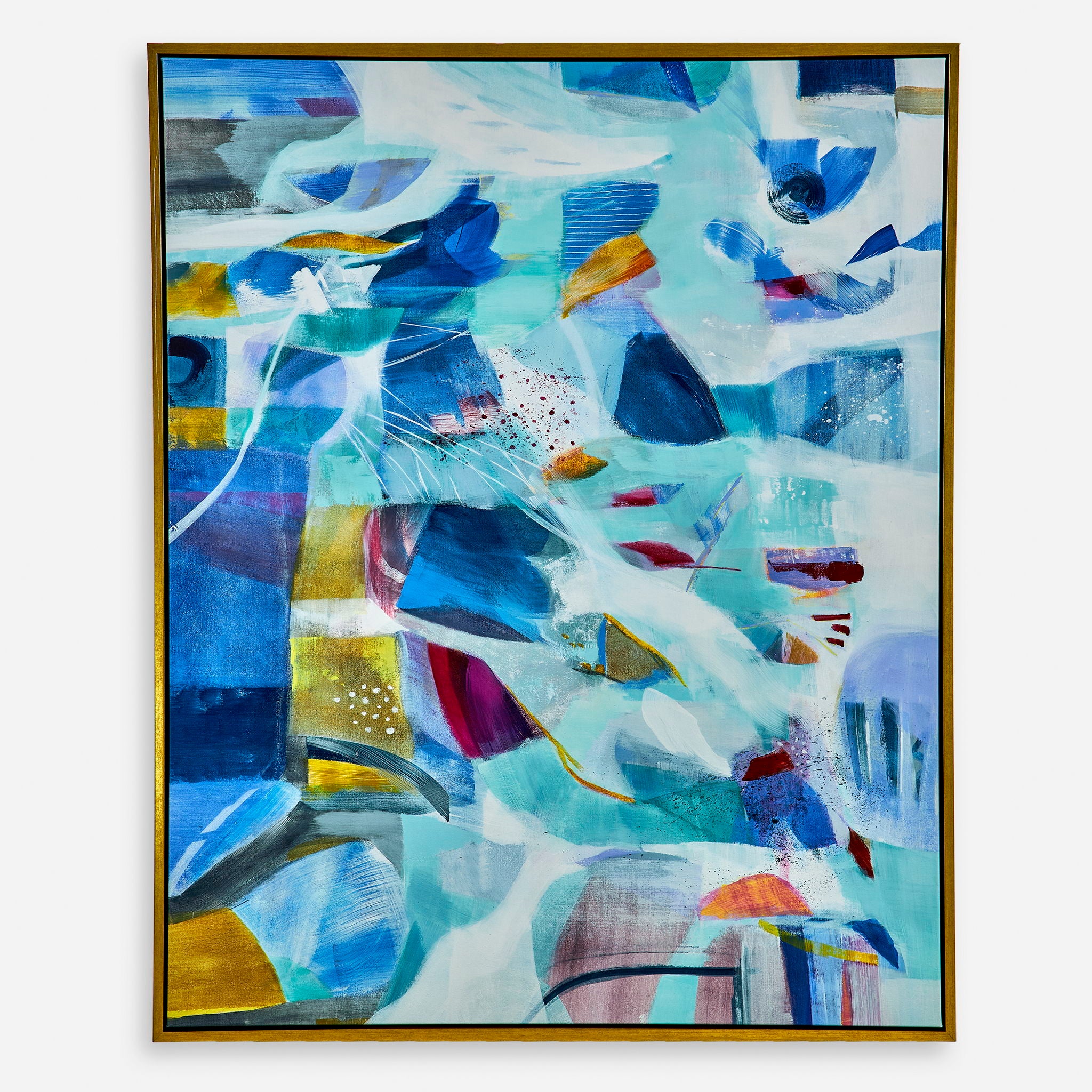 The Story Of Water - Abstract Art - Blue - Image 1