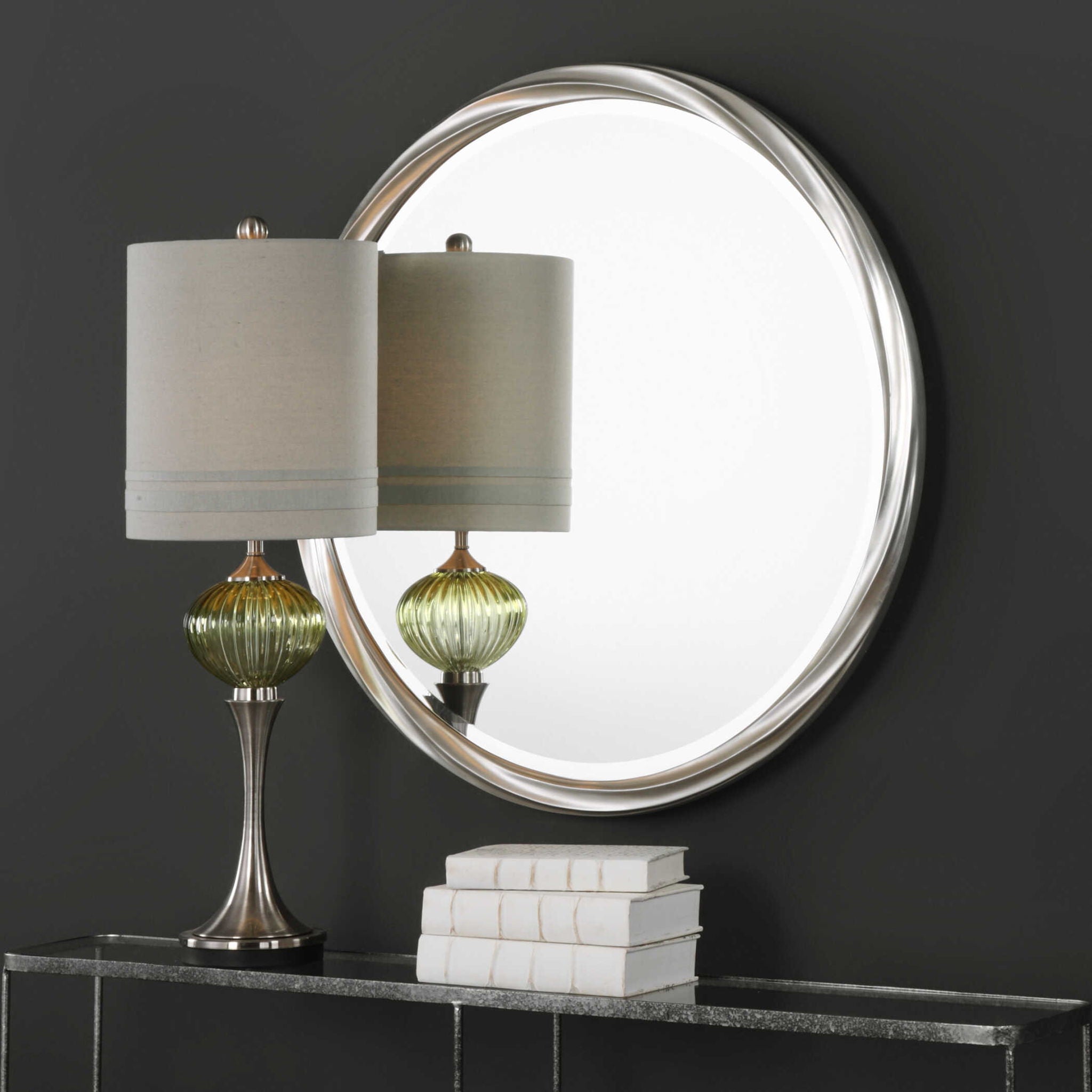 Orion - Round Mirror - Silver - Image 2