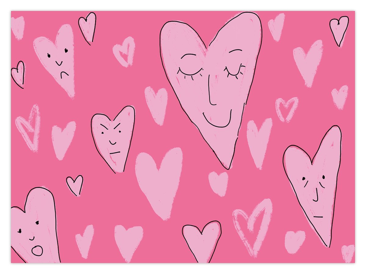 Pink Hearts (W) - Image 1