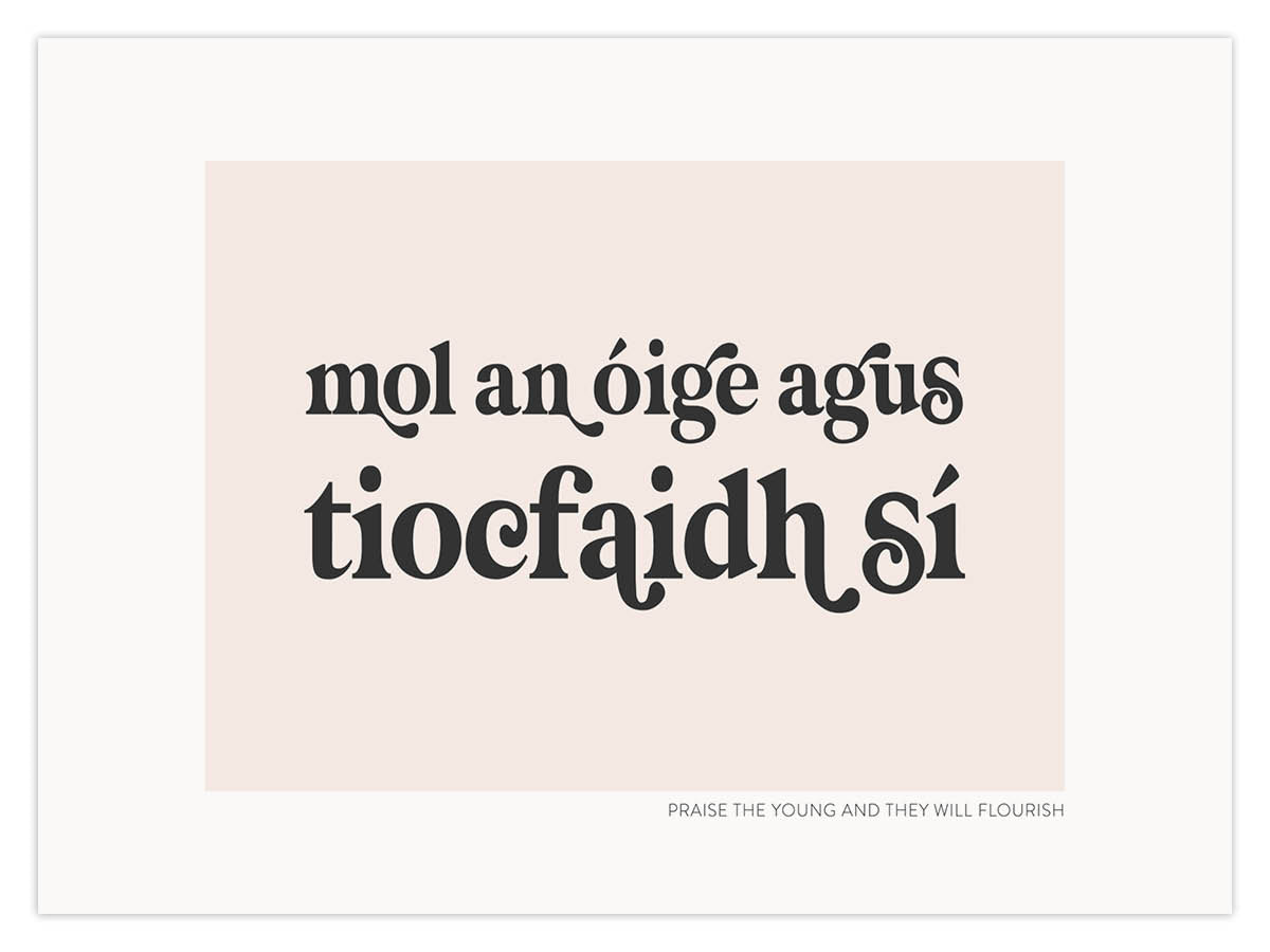 mol an óige agus tiocfaidh sí (W)