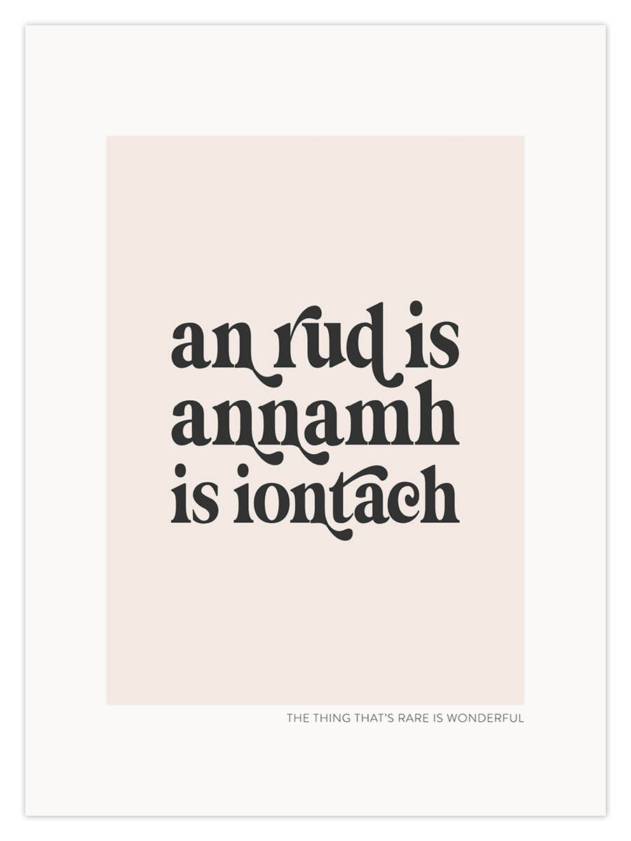 an rud is annamh is iontach (W)