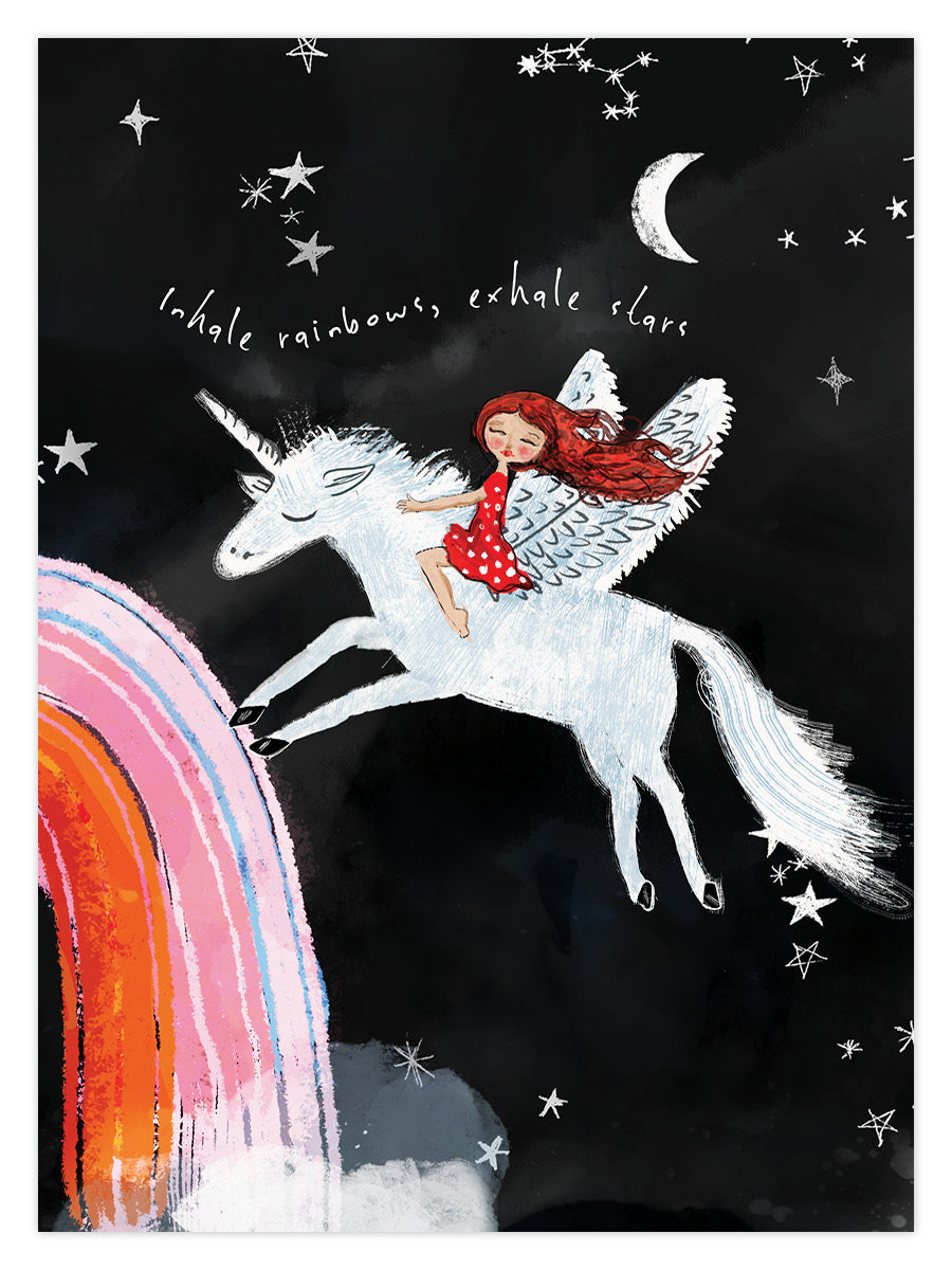 Inhale Rainbows Exhale Stars (W)