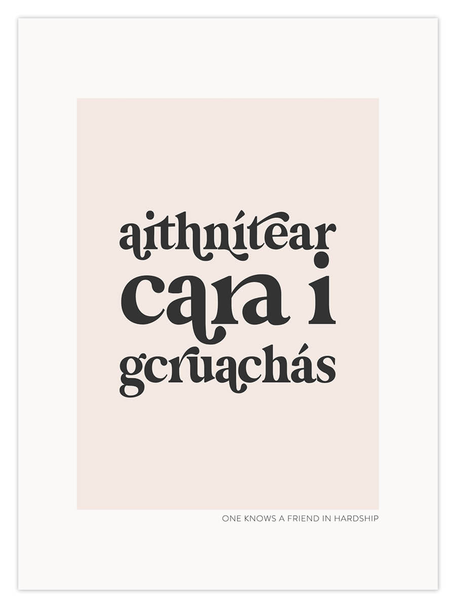 aithnítear cara i gcruachás (W)