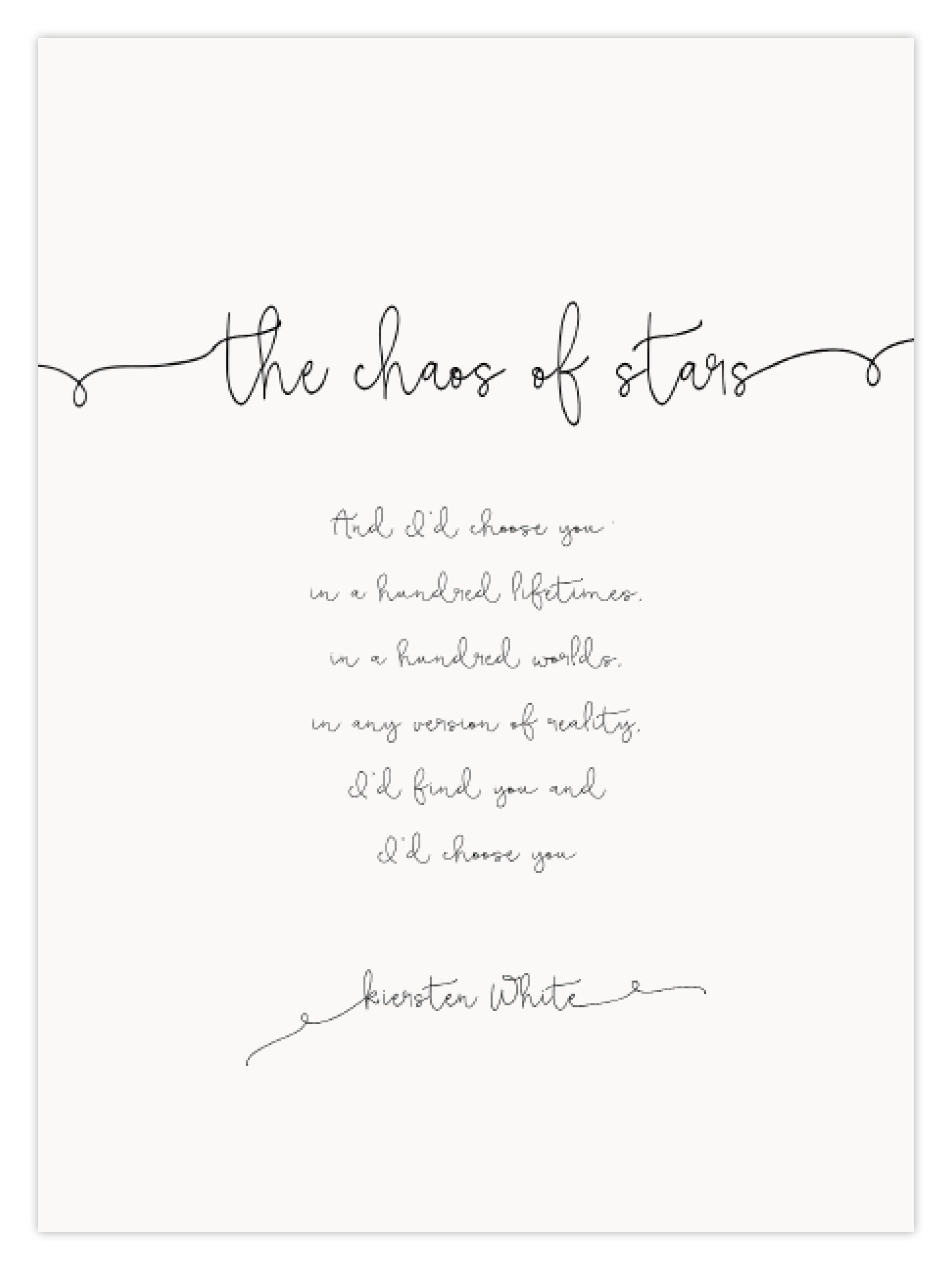 The Chaos of Stars (W)