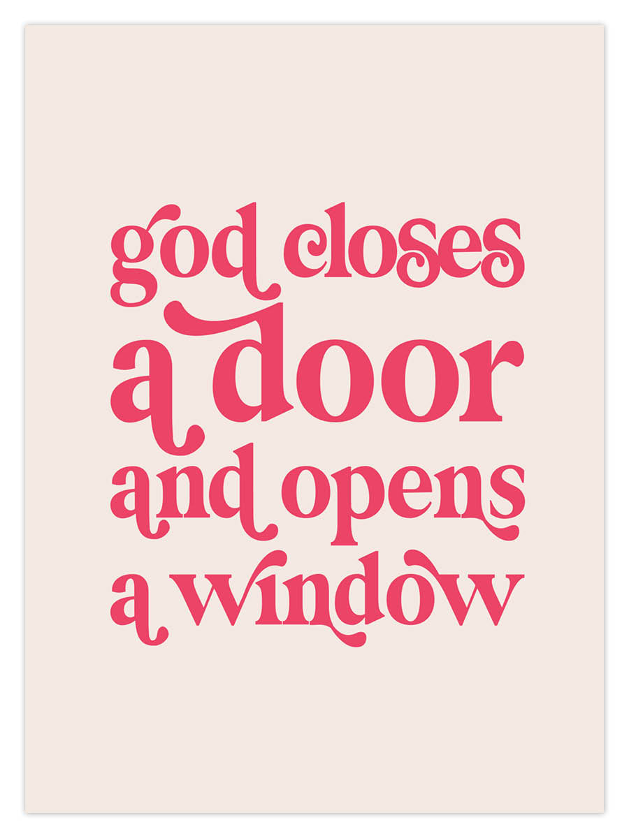 God Closes Door Opens Window (W) - Image 3