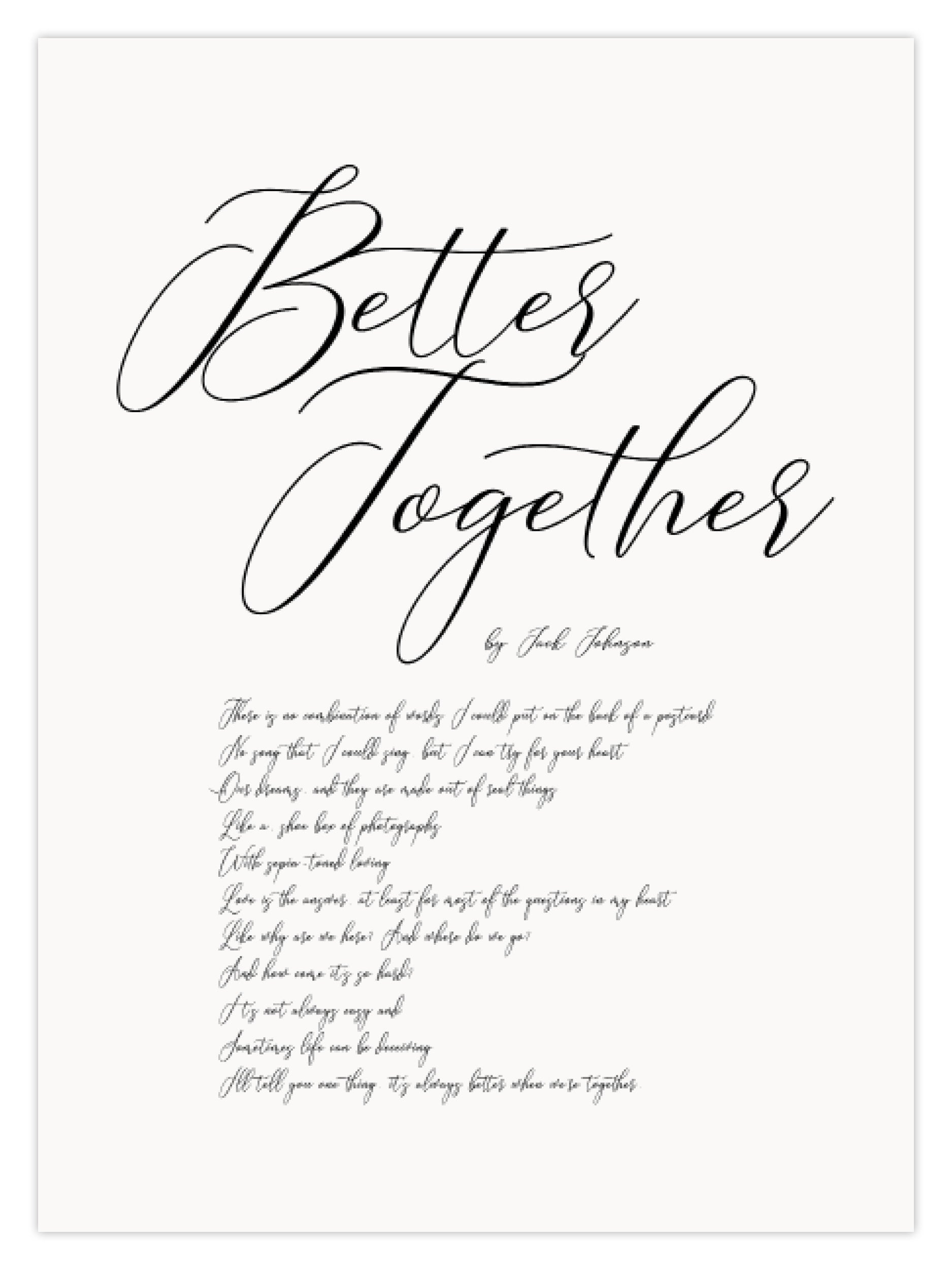 Better Together (W)