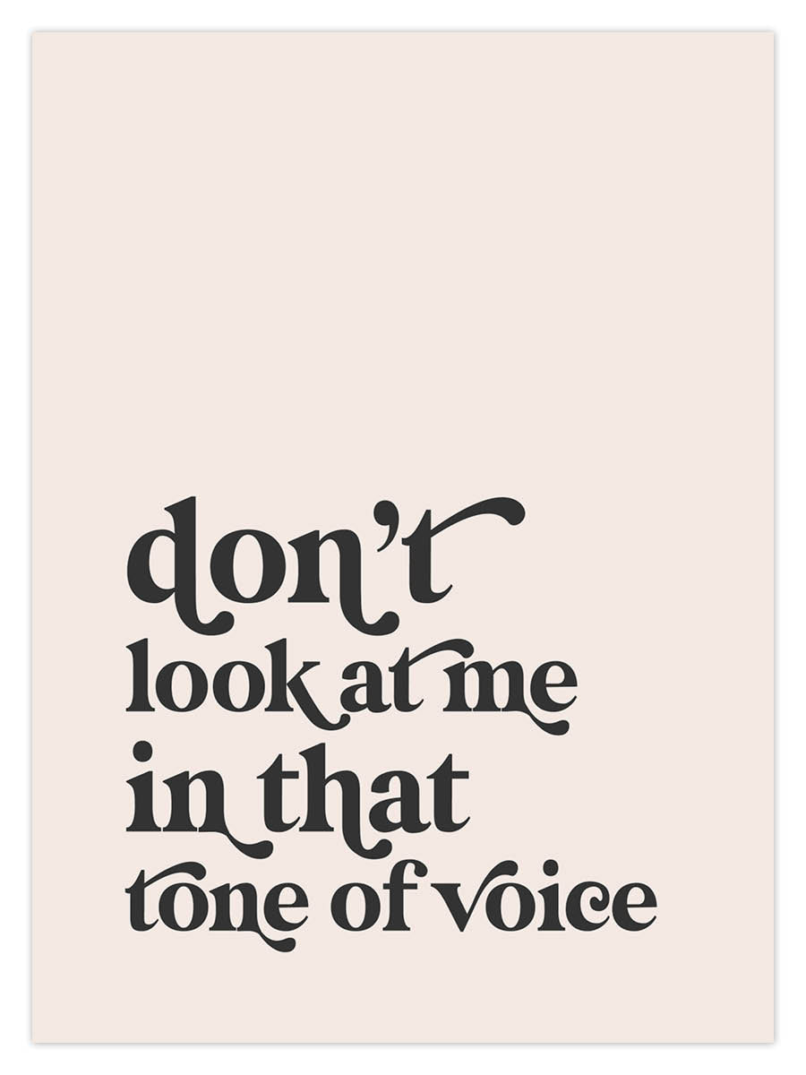 Tone Of Voice (W)