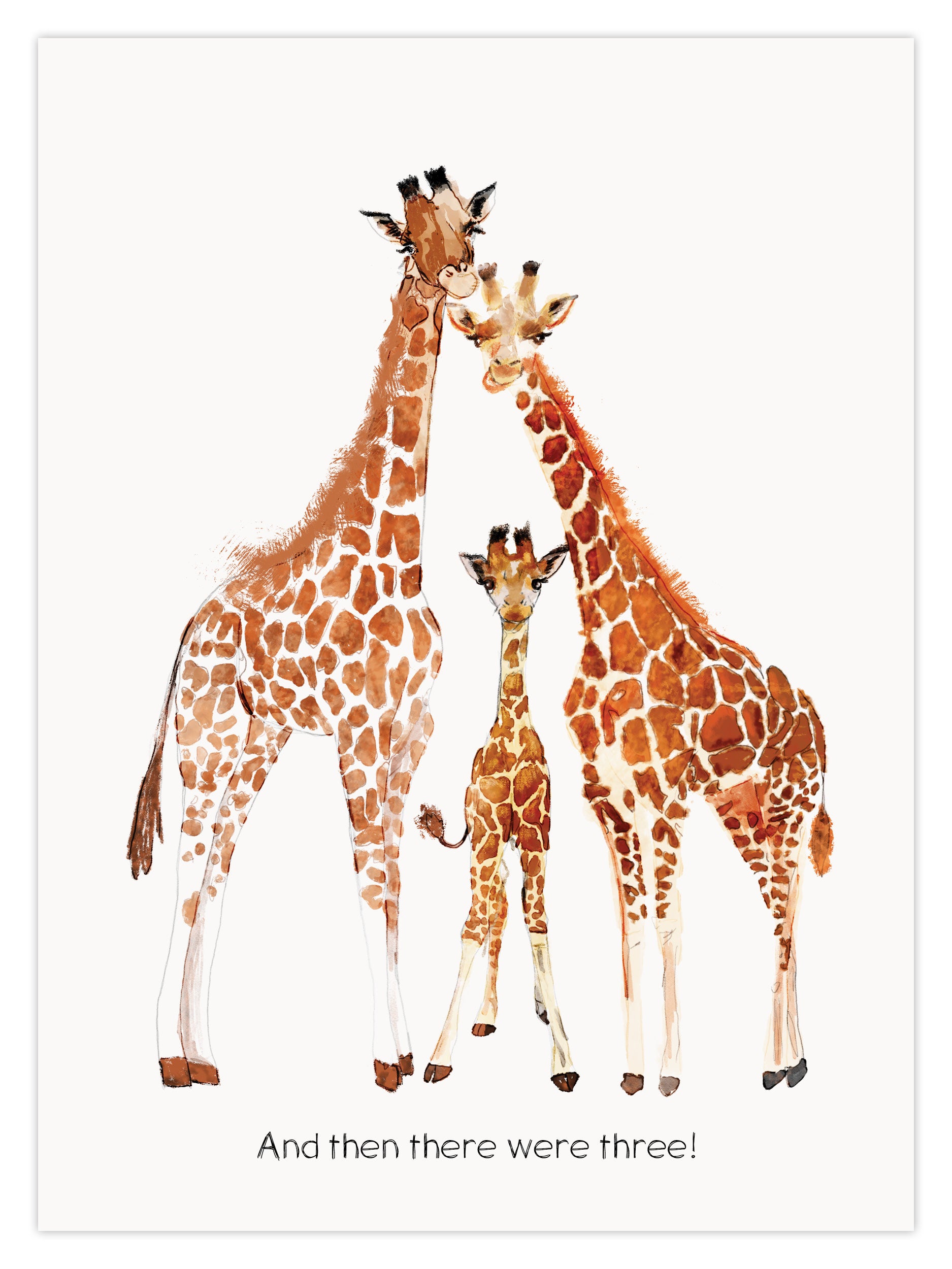Giraffe Family (W) - Image 1