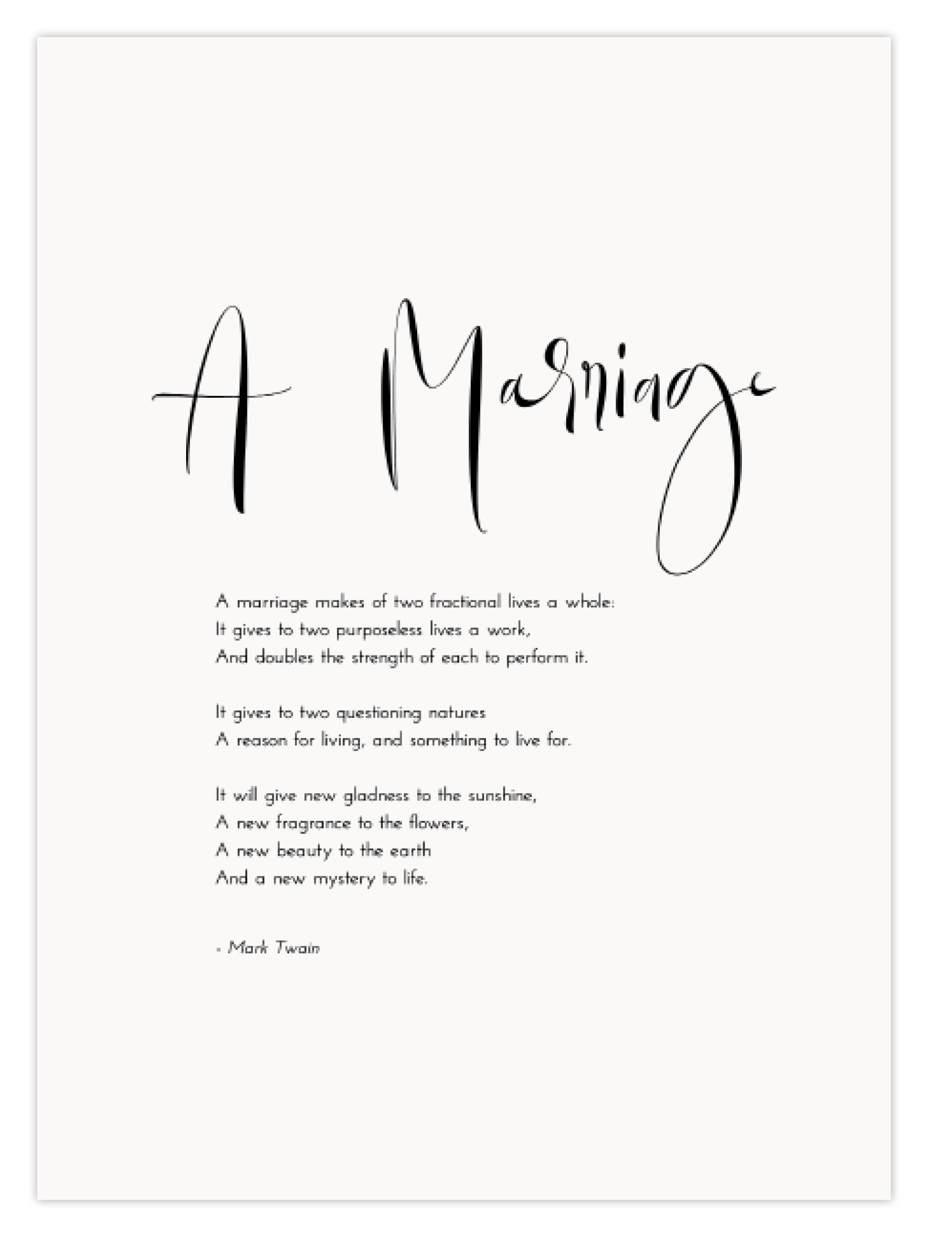 A Marriage (W)