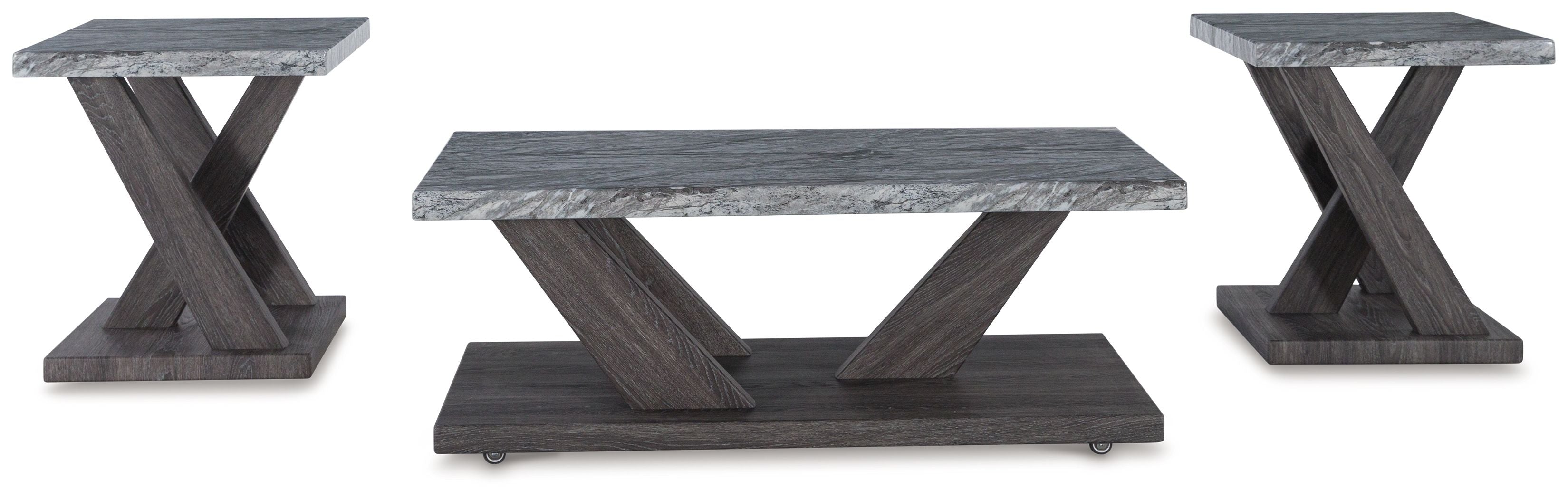Bensonale - Occasional Table Set (Set of 3) - Brown / Gray - Image 2