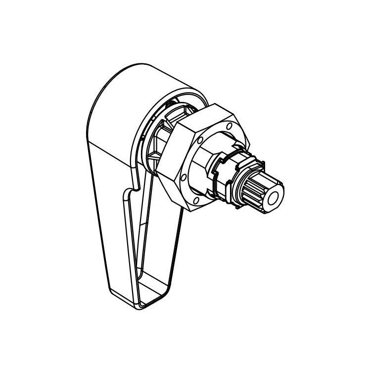 Trip Lever Brushed Nickel for Drake Toilet Tank - Image 1