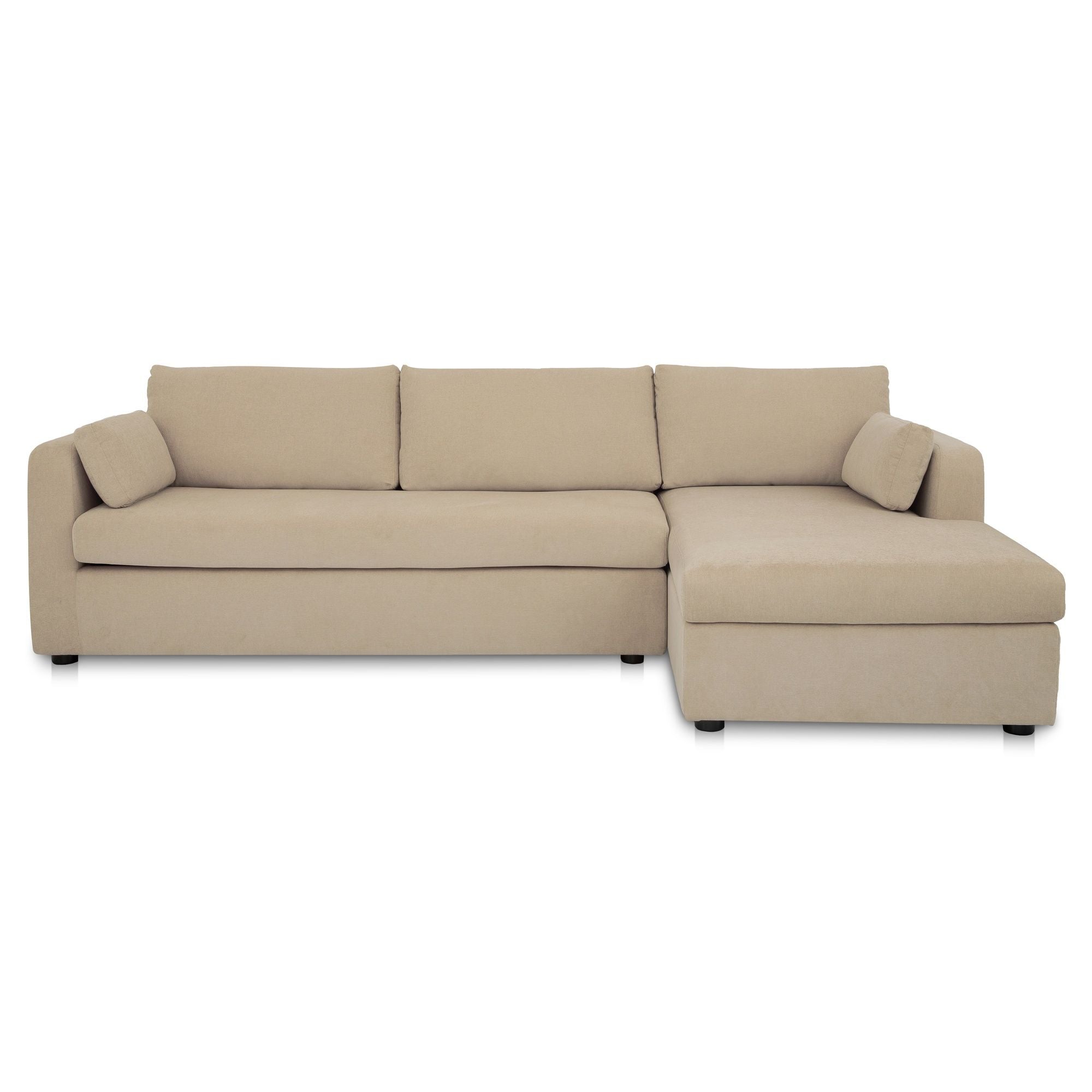 Burrow – Sleeper Sectional With Right Storage Chaise – Sand