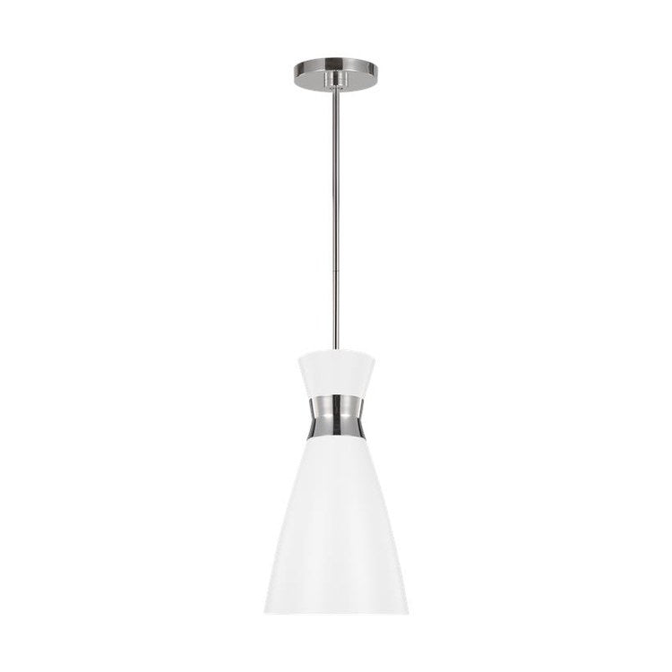 Pendant Heath Ellen DeGeneres 1 Lamp Polished Nickel 60 Watts