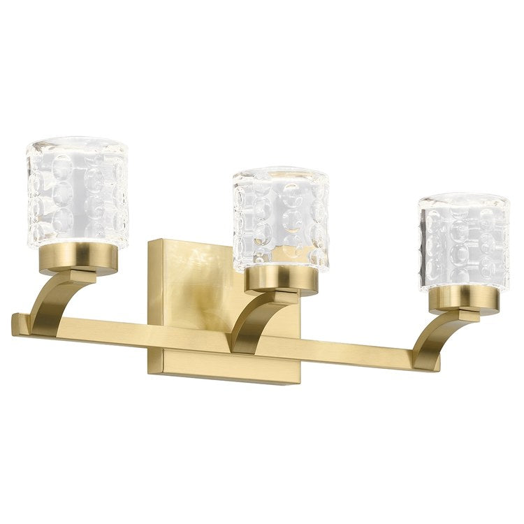 Vanity Light Rene 3 Lamp Champagne Gold Steel - Image 1