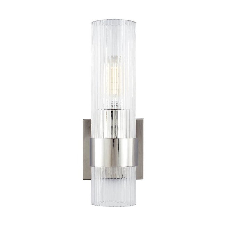 Sconce Geneva Chapman and Myers 1 Lamp Polished Nickel 60 Watts