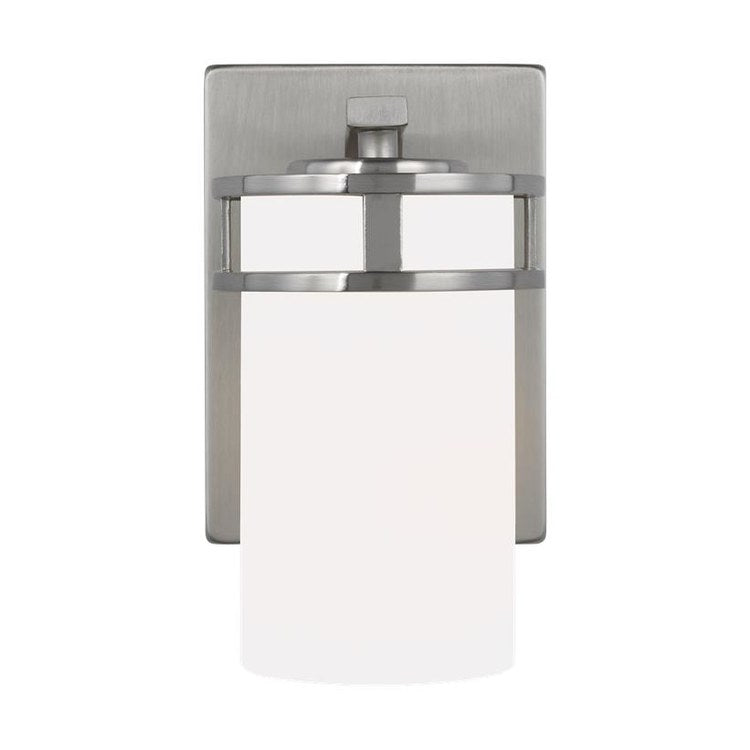 Sconce Robie One Sea Gull Light Wall 1 Lamp Brushed Nickel 75 Watts 11-1/8 x 7-1/4 x 9-3/8 Inch