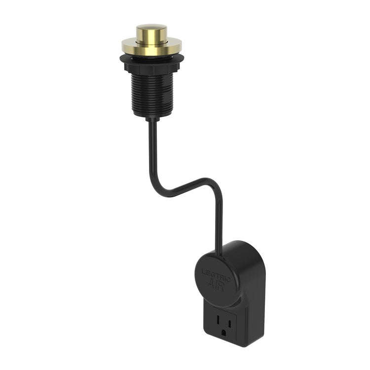 Air Activation Switch East Linear Disposer Polished Brass Uncoated Living Brass