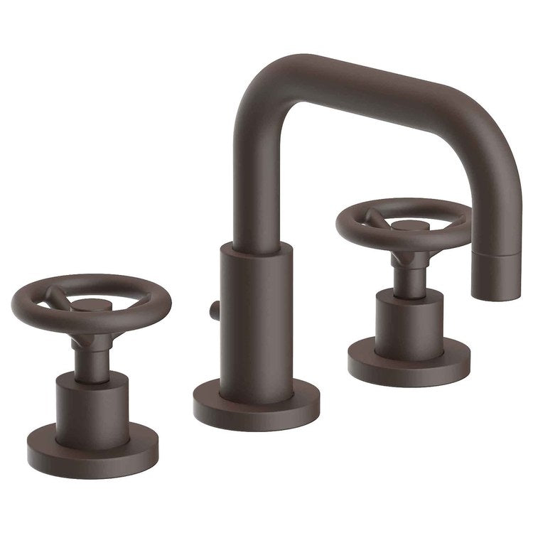 Lavatory Faucet Tyler Widespread 8 to 20 Inch Spread 2 Wheel WaterSense Oil Rubbed Bronze 1.2 Gallons per Minute Fixed Pop-Up 3 Hole - Image 1