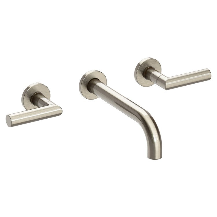 Pavani Two Handle Wall-Mount Bathroom Faucet - Antique Nickel - Image 1