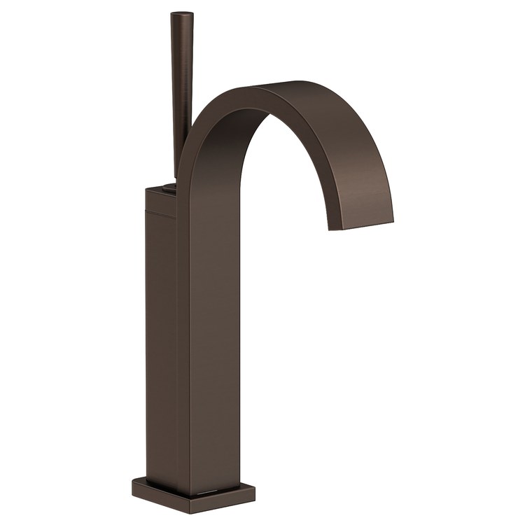 Lavatory Faucet Secant 1 Lever ADA WaterSense English Bronze 1.2 Gallons per Minute Gooseneck Lift and Turn 1 Hole - Image 1