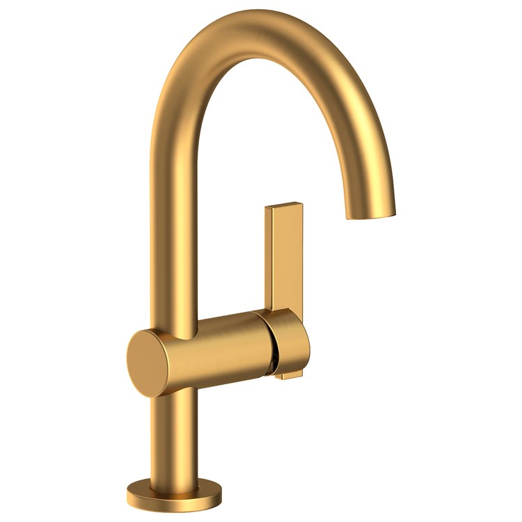 Lavatory Faucet Priya 1 Lever ADA WaterSense Satin Bronze PVD 1.2 Gallons per Minute Gooseneck Pop-Up 1 Hole - Image 1