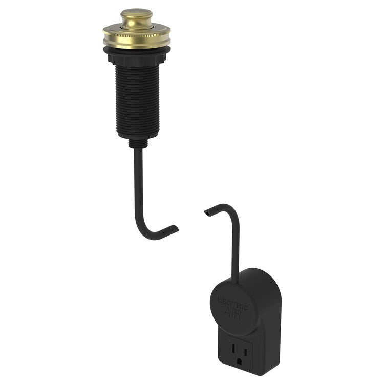 Air Activation Switch Taft Disposer with Power Adapter Satin Brass PVD Brass