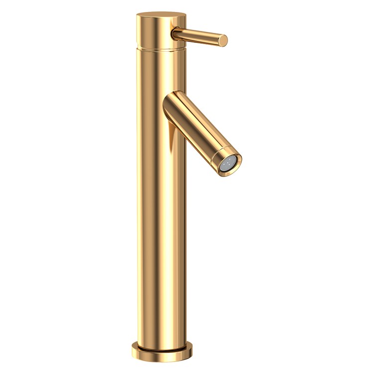 Vessel Faucet East Linear 1 Lever WaterSense ADA Polished Brass Uncoated Living 1.2 Gallons per Minute