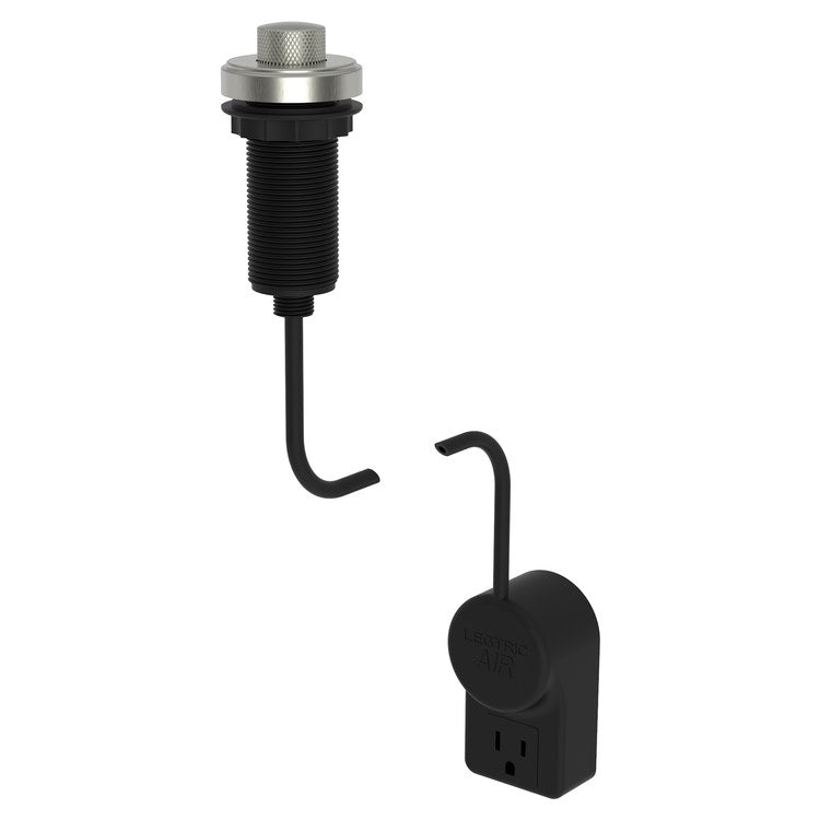 Air Activation Switch Muncy Disposer with Power Adapter Satin Nickel PVD Brass