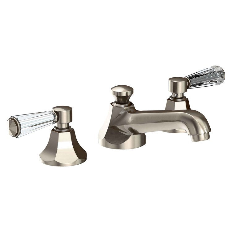 Lavatory Faucet Metropole Widespread 8 to 20 Inch Spread 2 Lever ADA WaterSense Antique Nickel 1.2 Gallons per Minute Fixed Pop-Up 3 Hole - Image 1