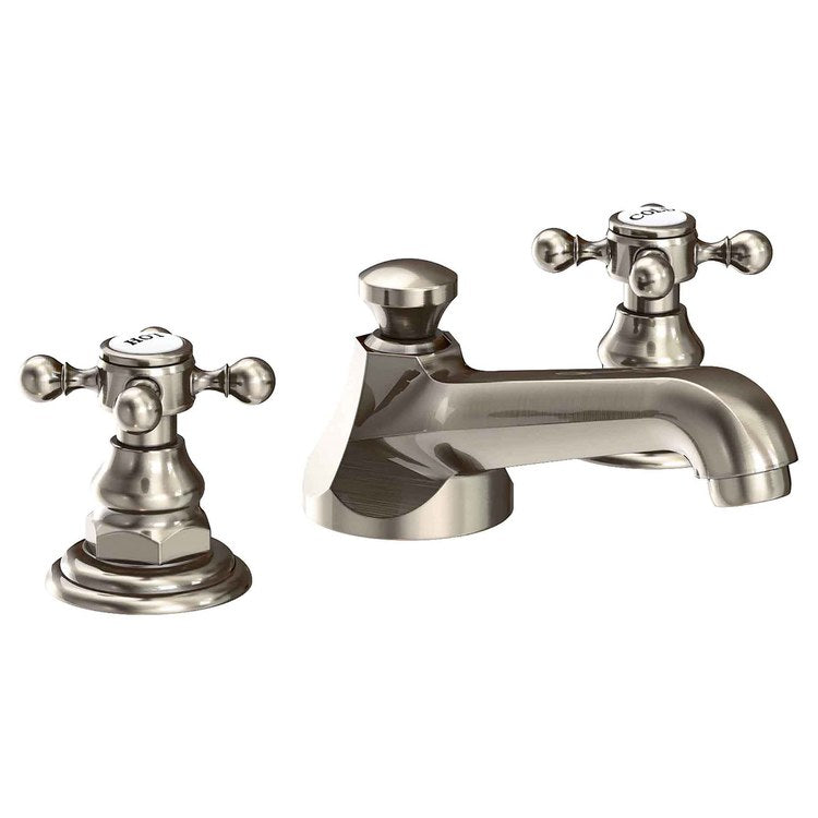 Lavatory Faucet Astor Widespread 8 to 20 Inch Spread 2 Cross WaterSense Antique Nickel 1.2 Gallons per Minute Fixed Pop-Up 3 Hole - Image 1