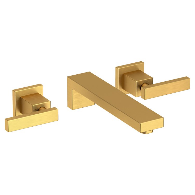 Skylar Two Handle Wall-Mount Bathroom Faucet - Satin Bronze PVD - Image 1
