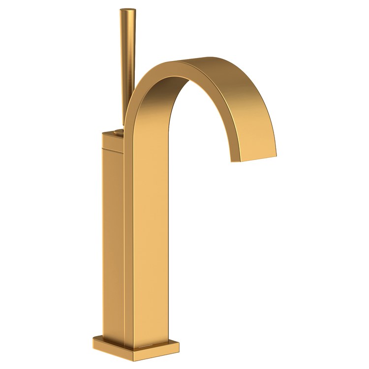 Lavatory Faucet Secant 1 Lever ADA WaterSense Satin Bronze PVD 1.2 Gallons per Minute Gooseneck Lift and Turn 1 Hole - Image 1
