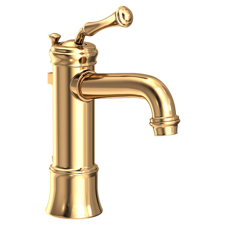 Lavatory Faucet Astor 1 Lever ADA WaterSense Polished Brass Uncoated 1.2 Gallons per Minute Fixed Pop-Up 1 Hole