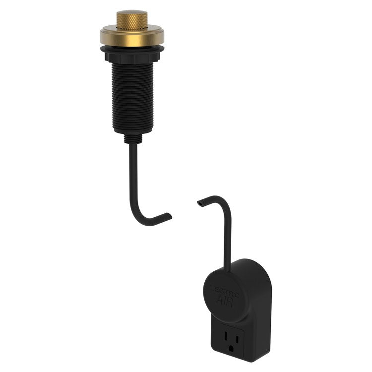 Air Activation Switch Muncy Disposer with Power Adapter Satin Bronze PVD Brass