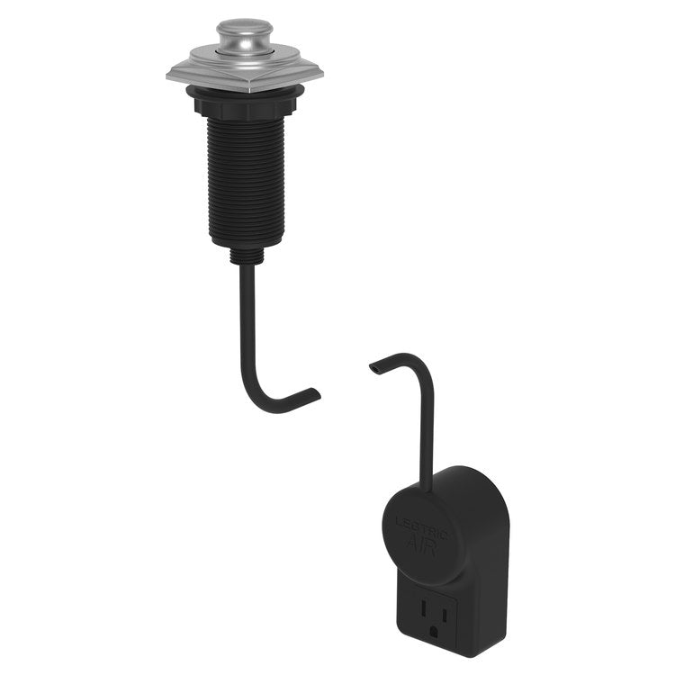Air Activation Switch Zemora Disposer with Power Adapter Stainless Steel PVD Brass