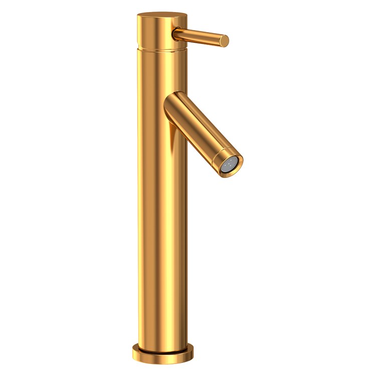 Vessel Faucet East Linear 1 Lever WaterSense ADA Aged Brass 1.2 Gallons per Minute