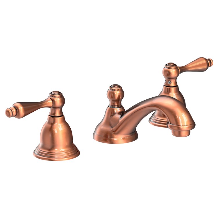 Seaport Two Handle Widespread Bathroom Faucet with Drain – Antique Copper