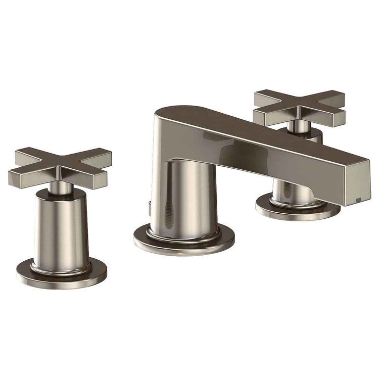 Lavatory Faucet Dorrance Widespread 8 to 20 Inch Spread 2 Cross ADA WaterSense Antique Nickel 1.2 Gallons per Minute Fixed Pop-Up 3 Hole - Image 1
