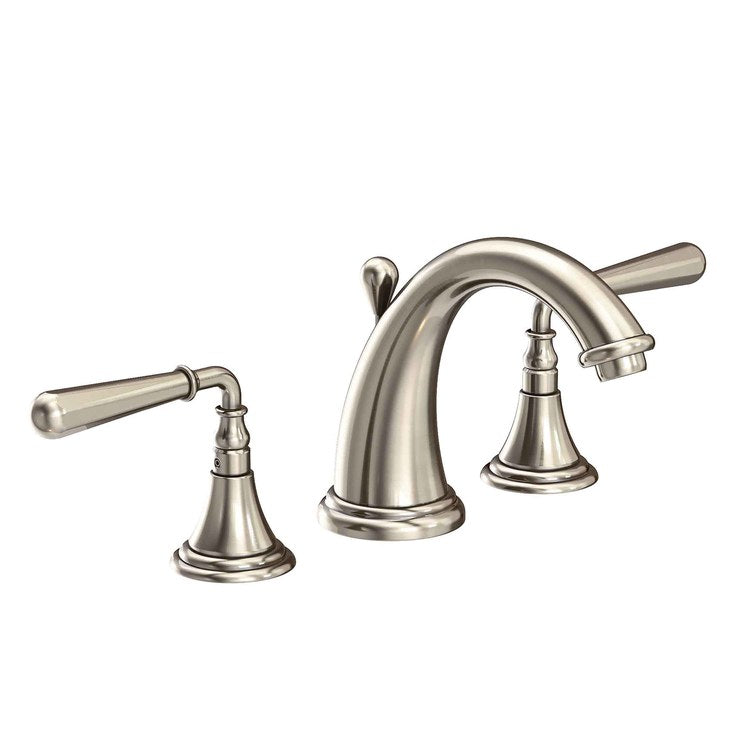 Lavatory Faucet Bevelle Widespread 8 to 20 Inch Spread 2 Lever ADA WaterSense Antique Nickel 1.2 Gallons per Minute Fixed Pop-Up 3 Hole - Image 1