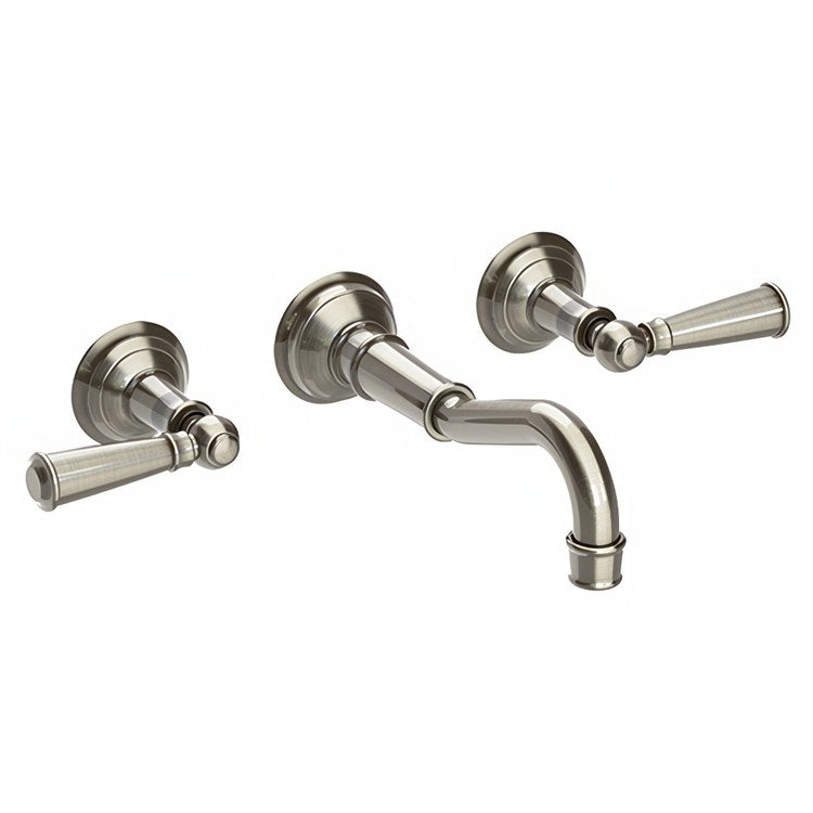 Lavatory Trim Jacobean Wall Mount 2 Lever Antique Nickel WaterSense ADA 1.2 Gallons per Minute - Image 1