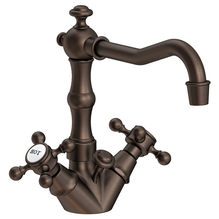 Lavatory Faucet Chesterfield 2 Cross ADA WaterSense English Bronze 1.2 Gallons per Minute Pop-Up 1 Hole