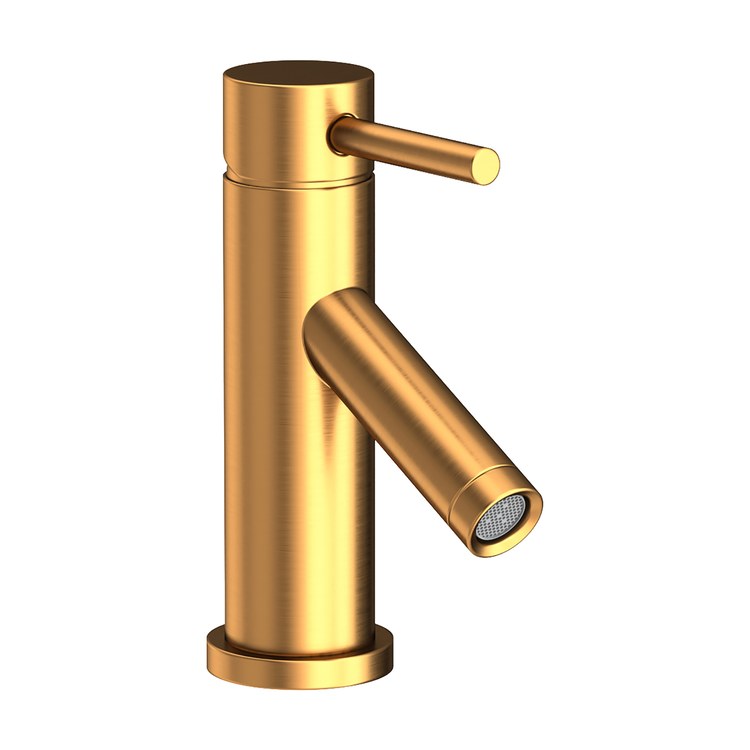 Lavatory Faucet East Linear 1 Lever ADA Satin Gold PVD 1.2 Gallons per Minute Brass Spout Height 2-3/5 Inch - Image 1