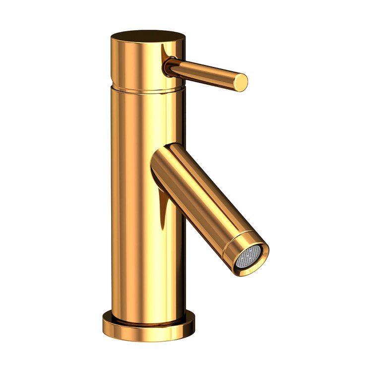 Lavatory Faucet East Linear 1 Lever ADA Polished Gold PVD 1.2 Gallons per Minute Brass Spout Height 2-3/5 Inch - Image 1