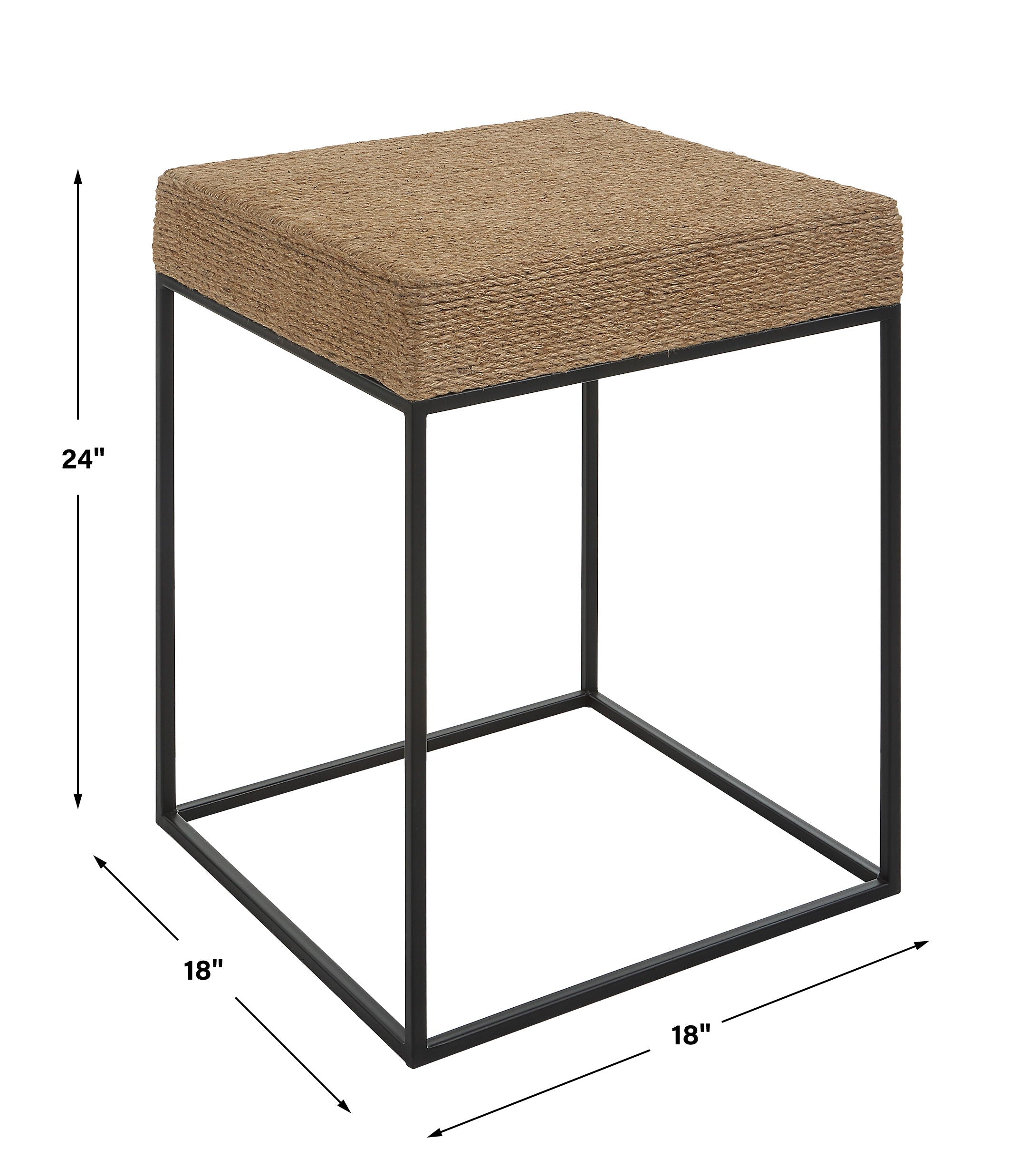 Laramie - Rustic Rope Accent Table - Image 2