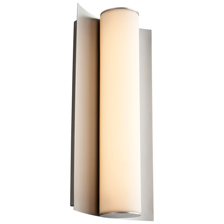 Wave Single-Light 13" LED Bathroom Wall Sconce - Satin Nickel - Image 2