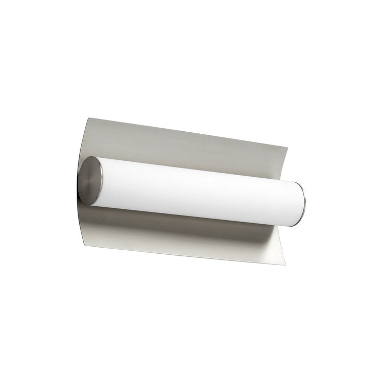 Wave Single-Light 13" LED Bathroom Wall Sconce - Satin Nickel - Image 3