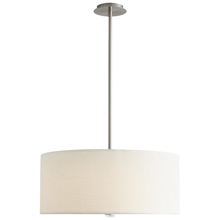 Echo Three-Light 24" LED Drum Pendant - Satin Nickel - Image 2
