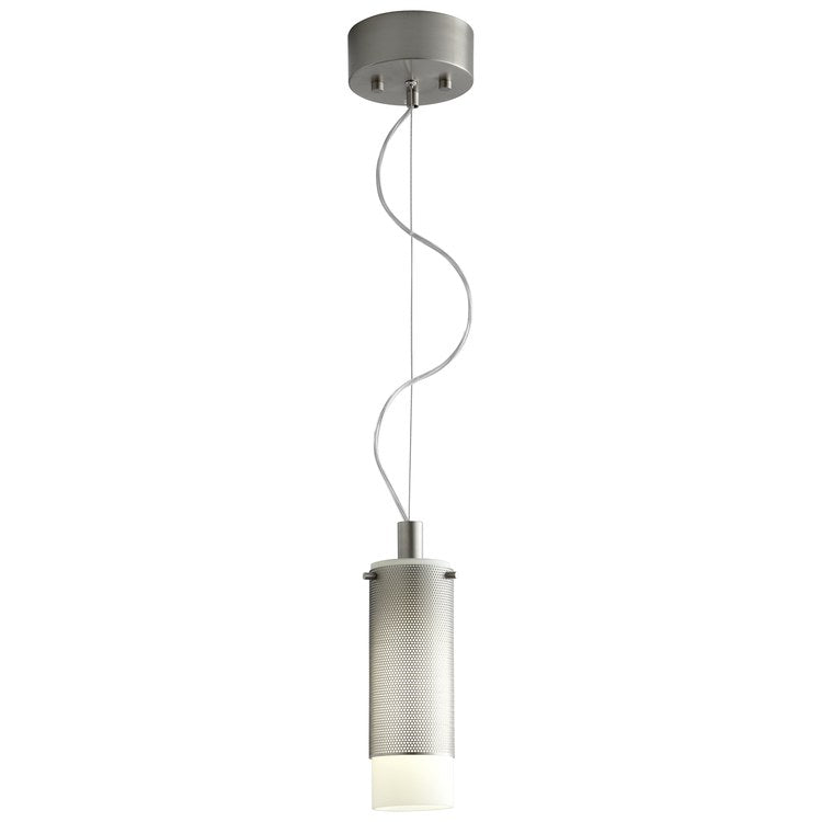 Lotus Single-Light CLF Mini Pendant - Satin Nickel - Image 2